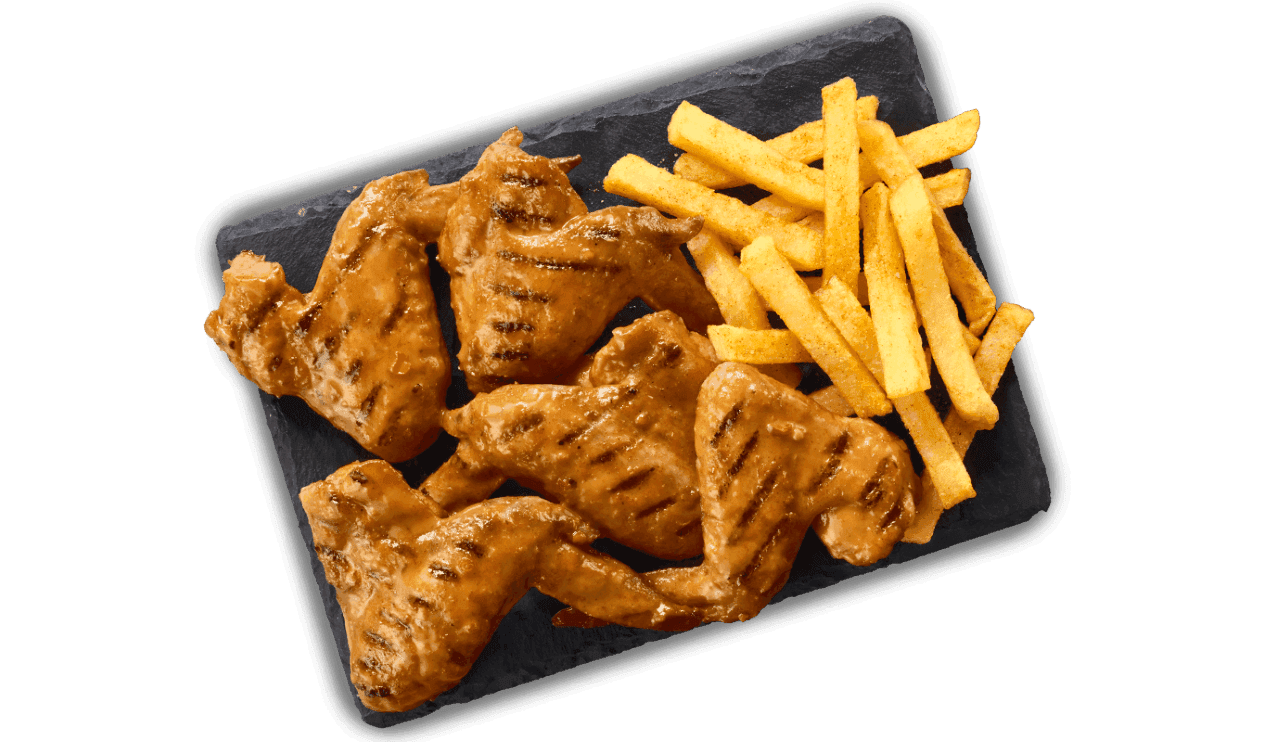 5 Full Wings & Chips